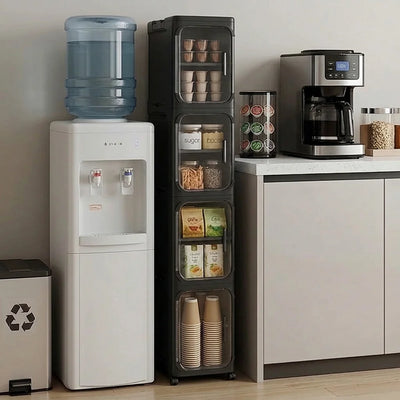 4-Tier Rolling Storage Cabinet