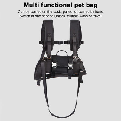 Dog Backpack Carrier - Spine-Friendly for Midium to Large Dogs,Horizontal Design Dog Carrier Adjustable Back Straps for Outdoor