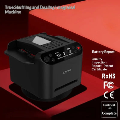 Automatic Card Shuffler Machine Battery Operated Poker Card Dispenser for Texas Game Home Entertainment Fast Shuffling Device